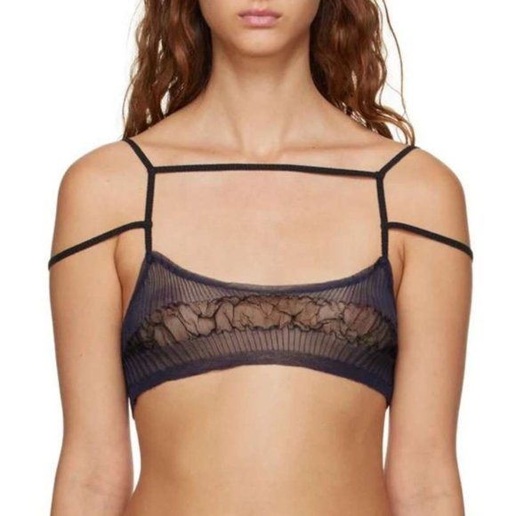 Jacquemus | Women's Le Bandeau Sognu Bra | Navy | Size 42 - Picture 3 of 3